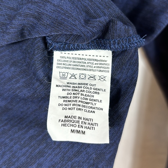 Majestic Denver Broncos Football Blue Heathered Long Sleeve | Size Medium - Picture 4 of 5